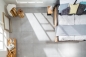 Preview: BOXSPRING łóżko designerskie z litego drewna z tapicerowanym zagłówkiem